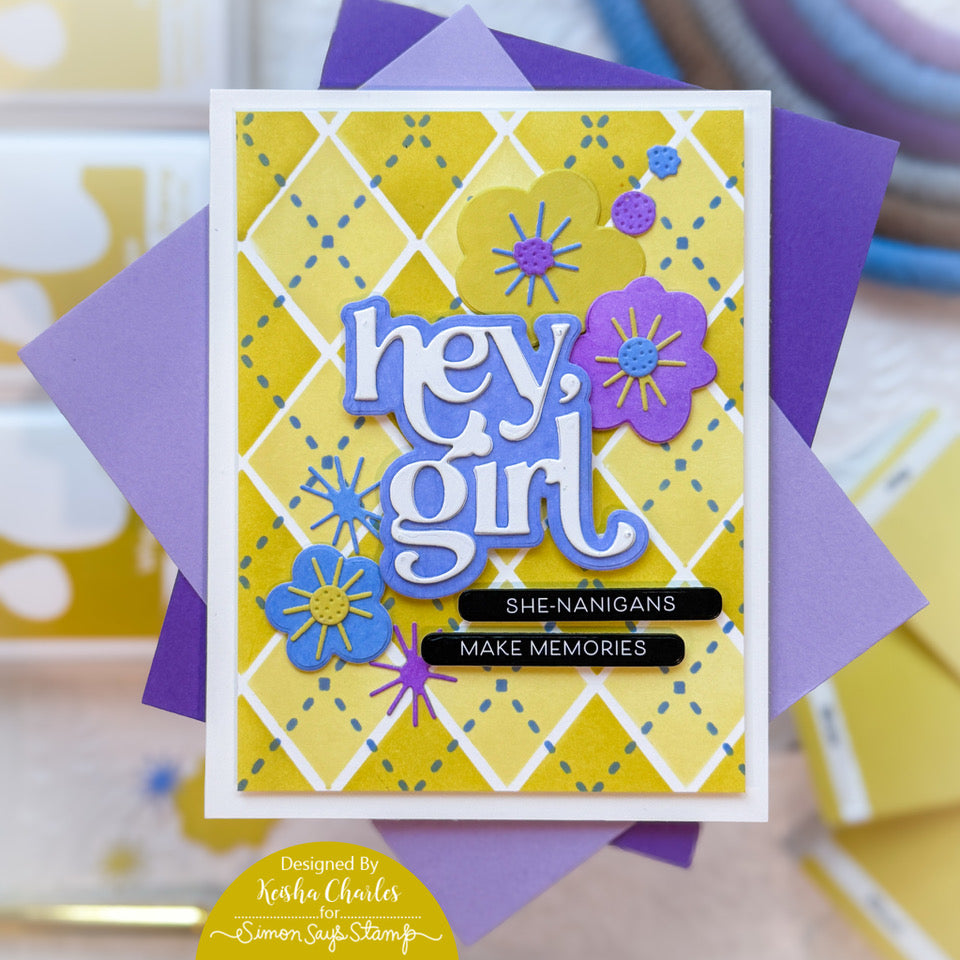 Simon Says Stamp EZ Strips Reverse Galentine's 1018ez Heart to Heart Friend Card | color-code:ALT01