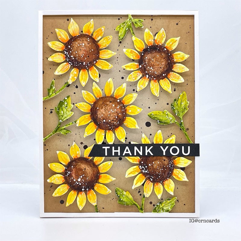 CZ Designs Sentiment Strips Reverse Teacher czg050 Just A Note Thank You  Card