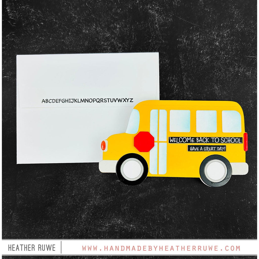 Simon Says Stamp Sentiment Strips Reverse Back to School 1032sg Happy Camper Bus Card | color-code:ALT04