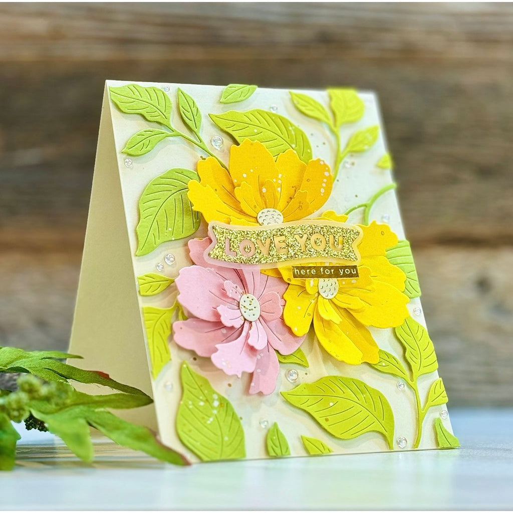 CZ Design Sentiment Strips Reverse Bad Day Good Vibes czg056 Sunny Vibes  Encouragement Card