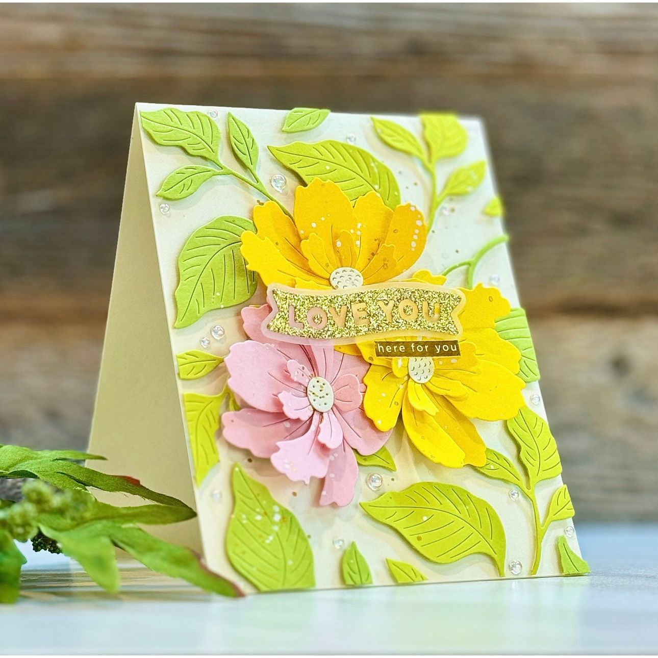 CZ Design Sentiment Strips Reverse Bad Day Good Vibes czg056 Sunny Vibes  Encouragement Card