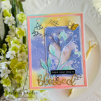 Simon Says Stamp Sentiment Strips Reverse Blessed 1030sgc Favorite Things Blessed Card 