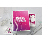 Simon Says Stamp Embossing Folder Rhythmic Waves sf339 Diecember Just a Note Card | color-code:ALT04