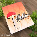 Simon Says Stamp Embossing Folder Rhythmic Waves sf339 Diecember Hello Card