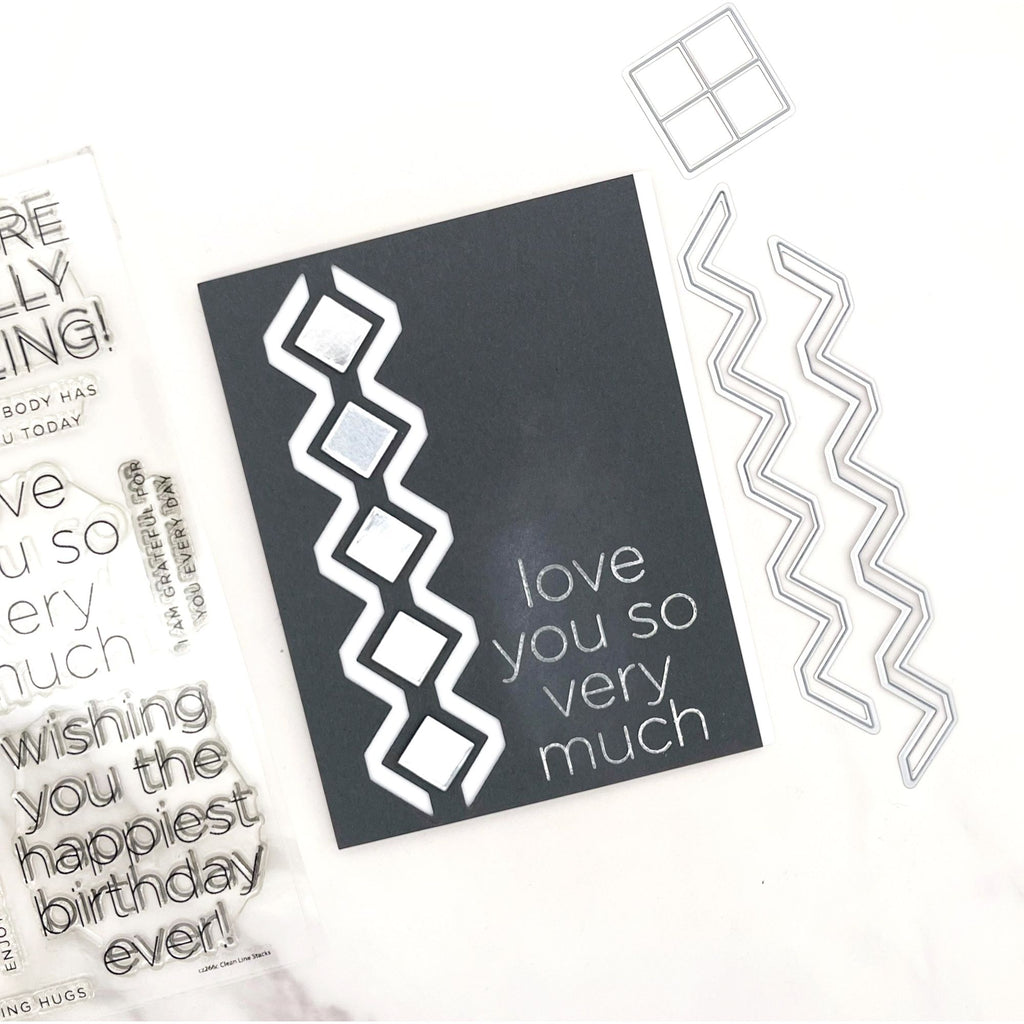 Simon Says Stamp Ribbon Quilt Wafer Dies 1313md Moments In Time Love You Card | color-code:ALT06