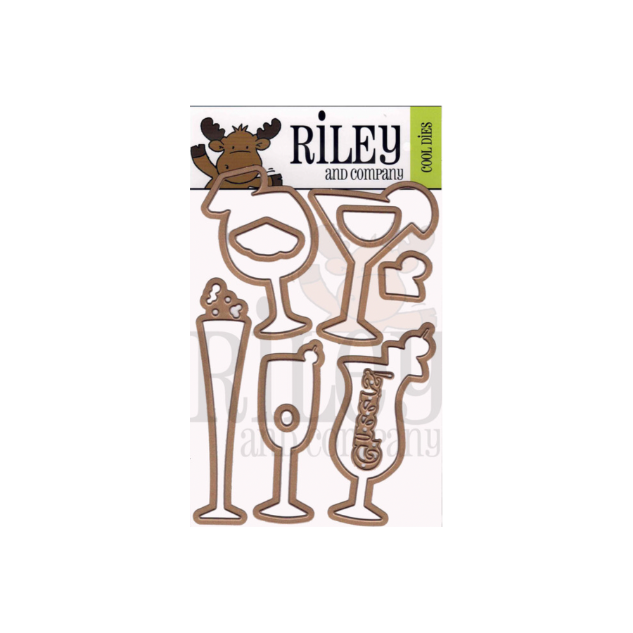 Riiley and Company Cocktail Clear Stamp and Die Set product image 2
