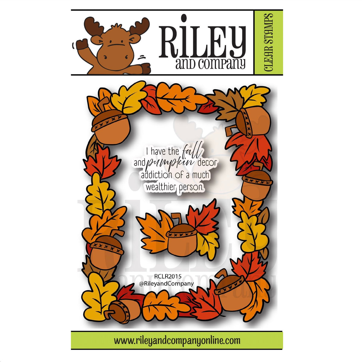 Riley And Company Autumn Frame Clear Stamp and Die Set product image 1
