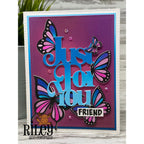 Riley And Company Butterflies Clear Stamp and Die Set for you