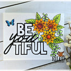 Riley And Company Butterflies Clear Stamps am105 flowers