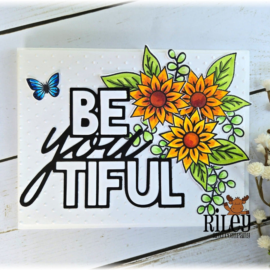 Riley And Company Butterflies Dies amd105 flowers