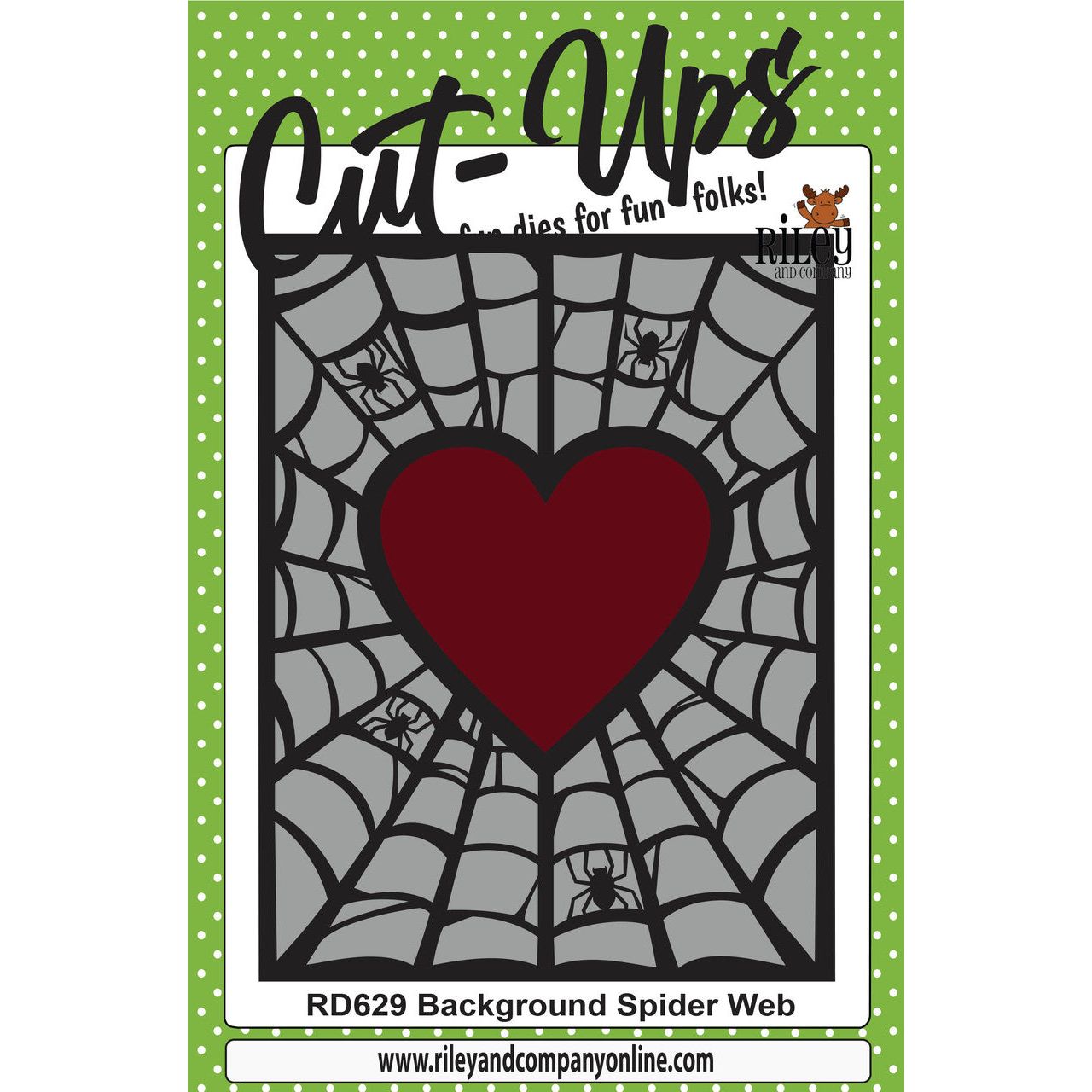 Riley And Company Cut Ups Background Spider Web Die rd629*