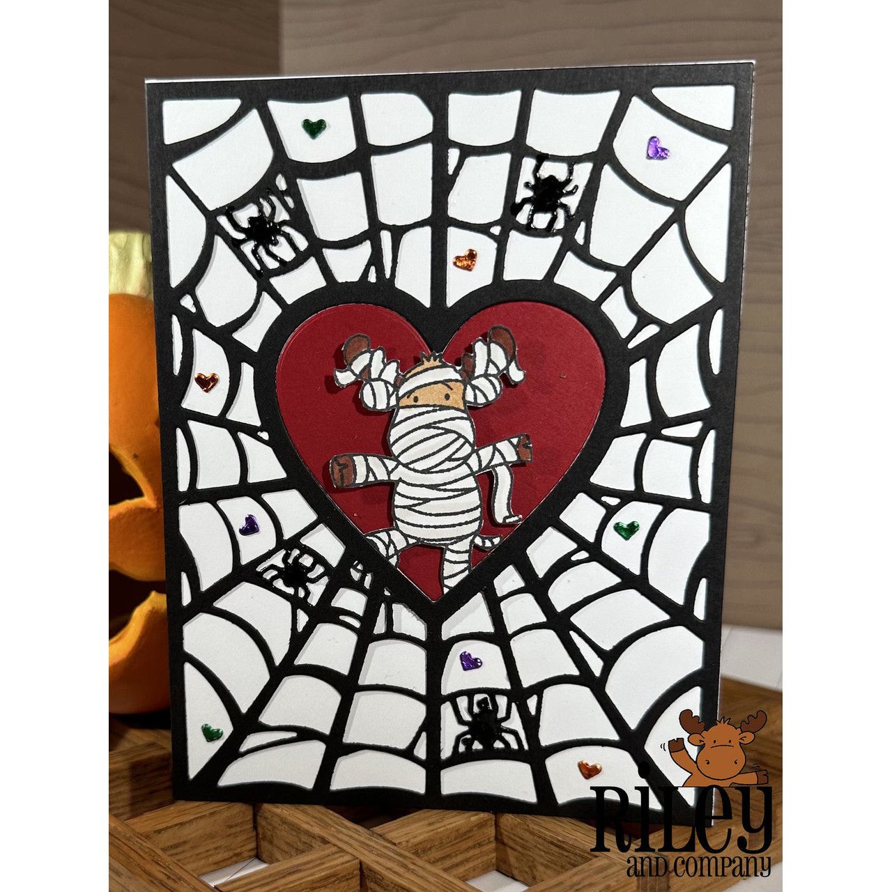 Riley And Company Cut Ups Background Spider Web Die rd629*