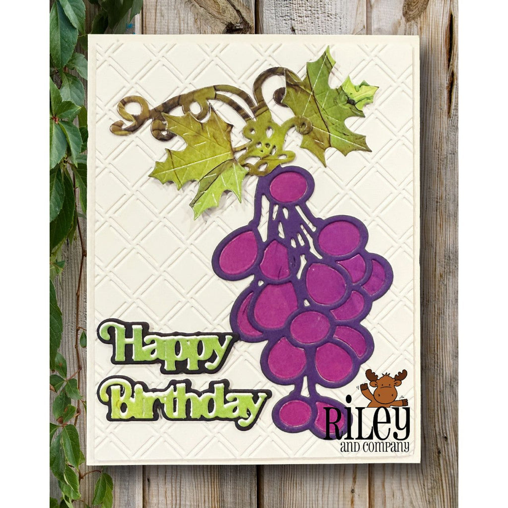 Riley And Company Cut Ups Balloon Bouquet Dies rd665 grapes