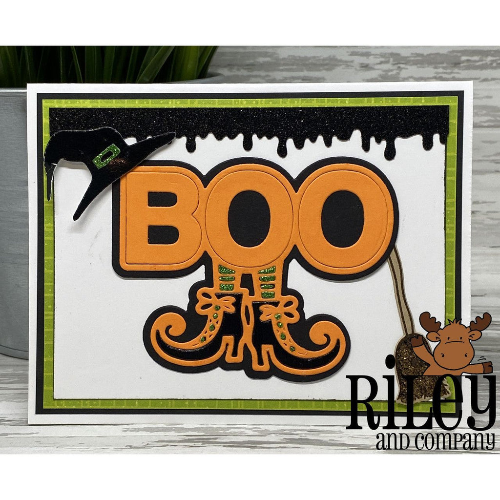 Riley And Company Cut Ups Boo Shoes Dies rd656 orange