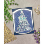 Riley And Company Cut Ups Elegant Holiday Tree Dies rd608 silver
