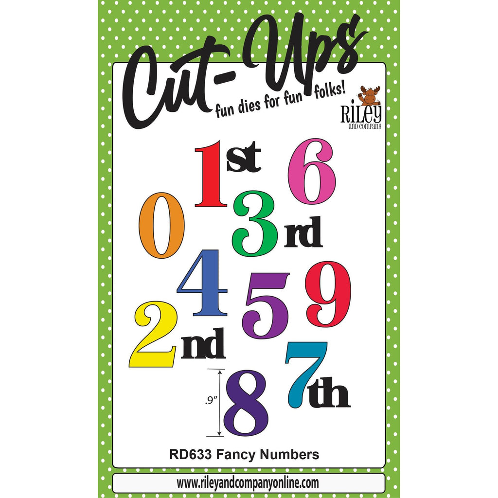 Riley And Company Cut Ups Fancy Numbers Dies rd633