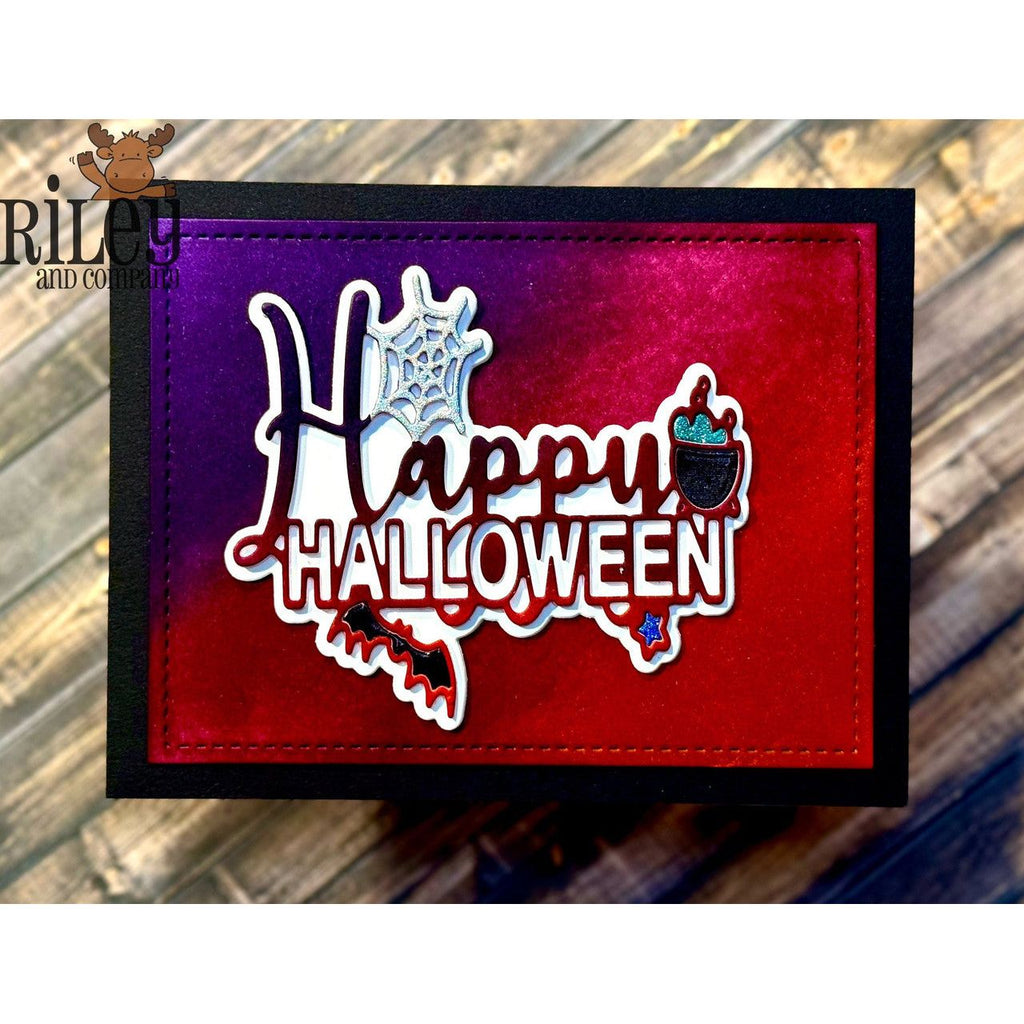 Riley And Company Cut Ups Happy Halloween Dies rd650 bat