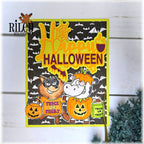 Riley And Company Cut Ups Happy Halloween Dies rd650 pumpkin