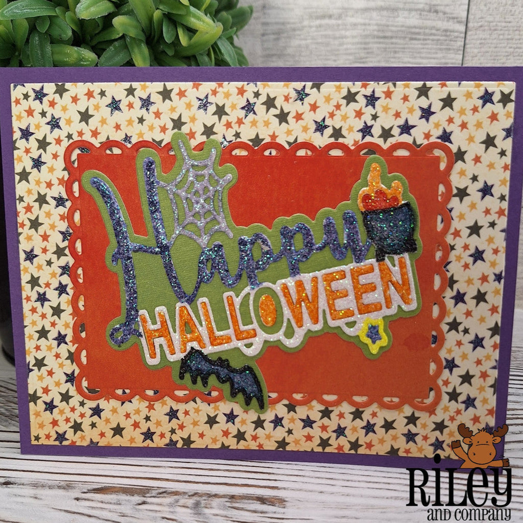 Riley And Company Cut Ups Happy Halloween Dies rd650 stars