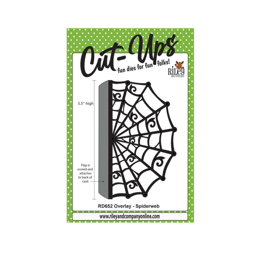 Riley And Company Cut Ups Overlay Spiderweb Die rd652