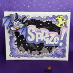 Riley And Company Cut Ups S'prize! Dies rd670 full moon bat card