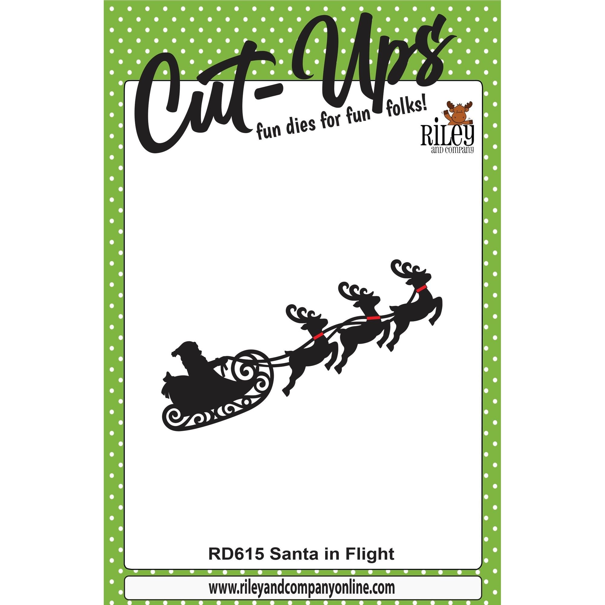 Riley And Company Cut Ups Santa in Flight Dies rd615