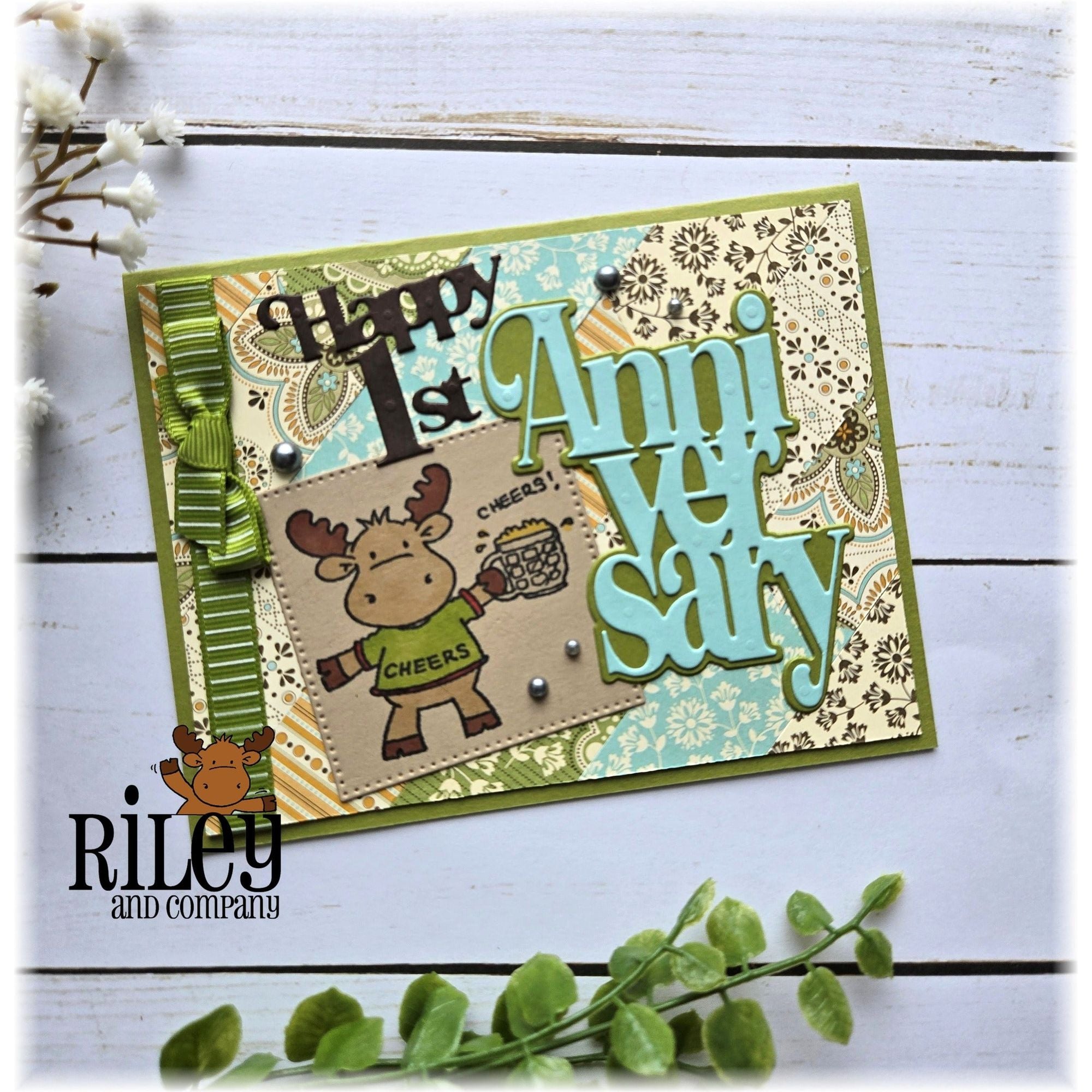 Riley And Company Cut Ups Stacked Anniversary Die rd635 patterns