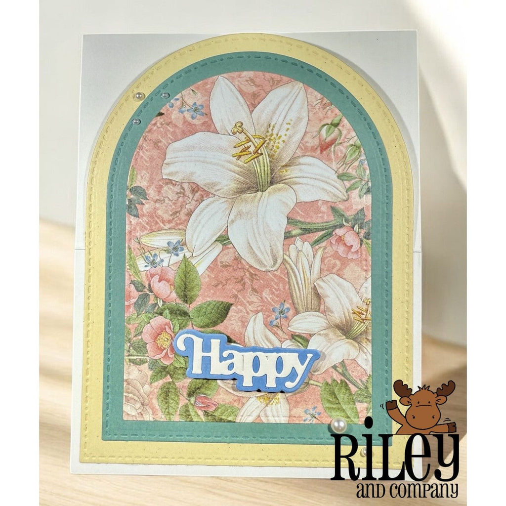 Riley And Company Cut Ups Stacked Arches Dies rd657 flowers