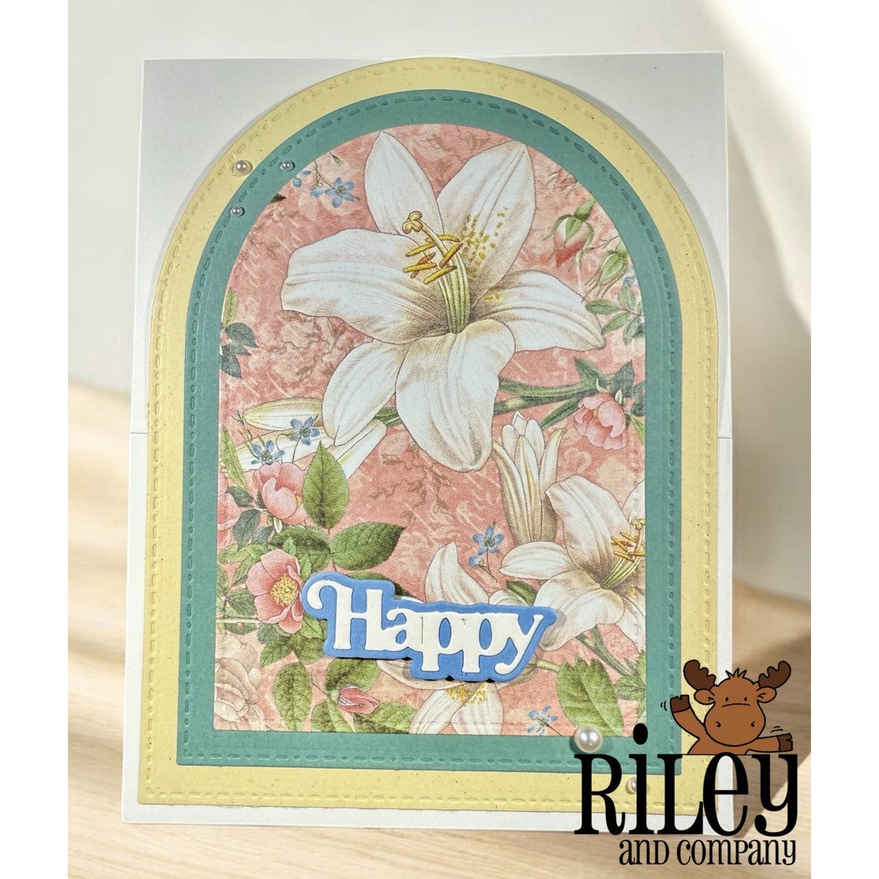 Riley And Company Cut Ups Stacked Arches Dies rd657 flowers