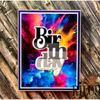 Riley And Company Cut Ups Stacked Birthday Die rd632 color