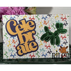 Riley And Company Cut Ups Stacked Celebrate Dies rd647 balloon