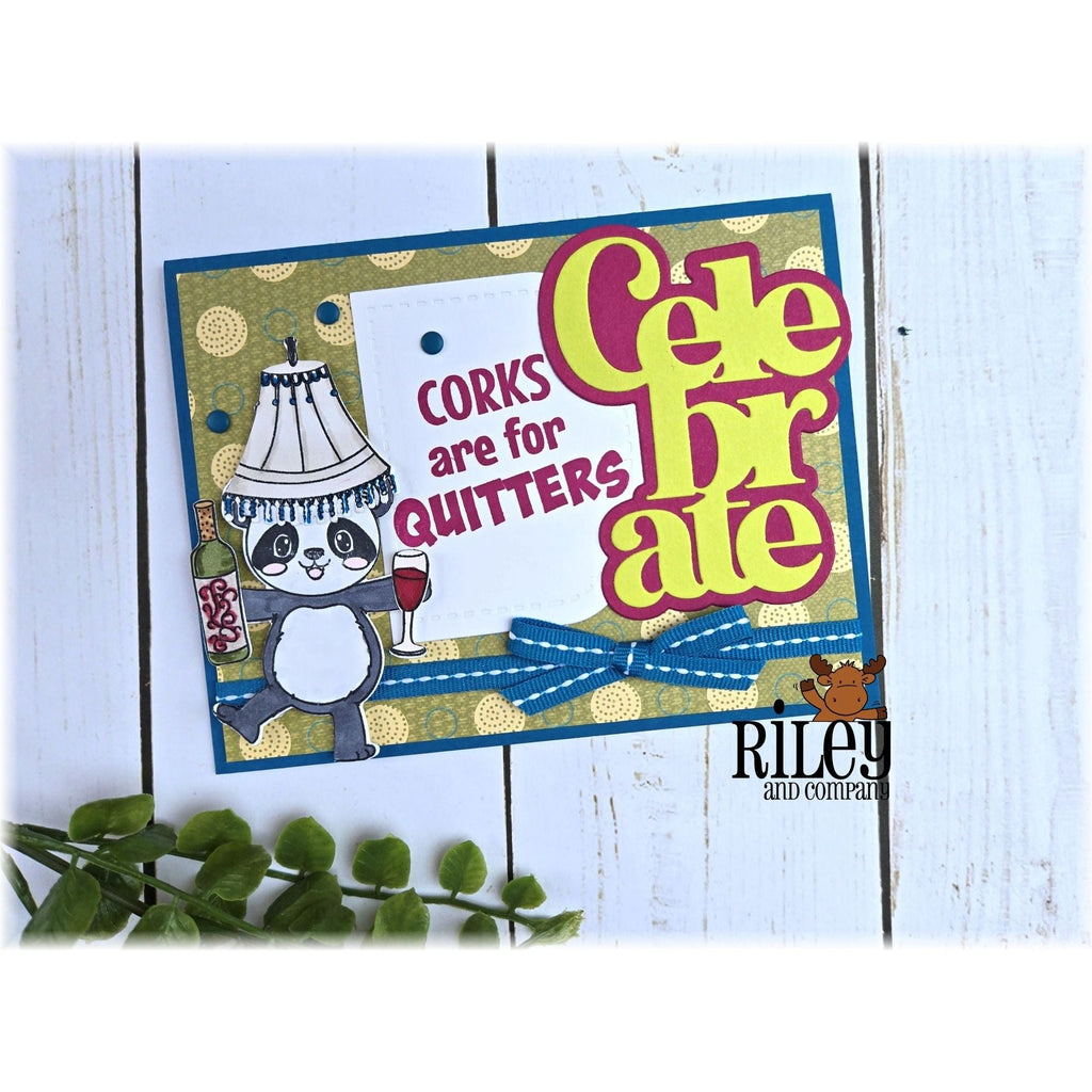 Riley And Company Cut Ups Stacked Celebrate Dies rd647 corks