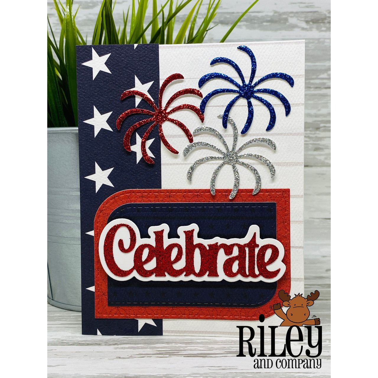 Riley And Company Cut Ups Stacked Shapes 1 Dies rd658 celebrate