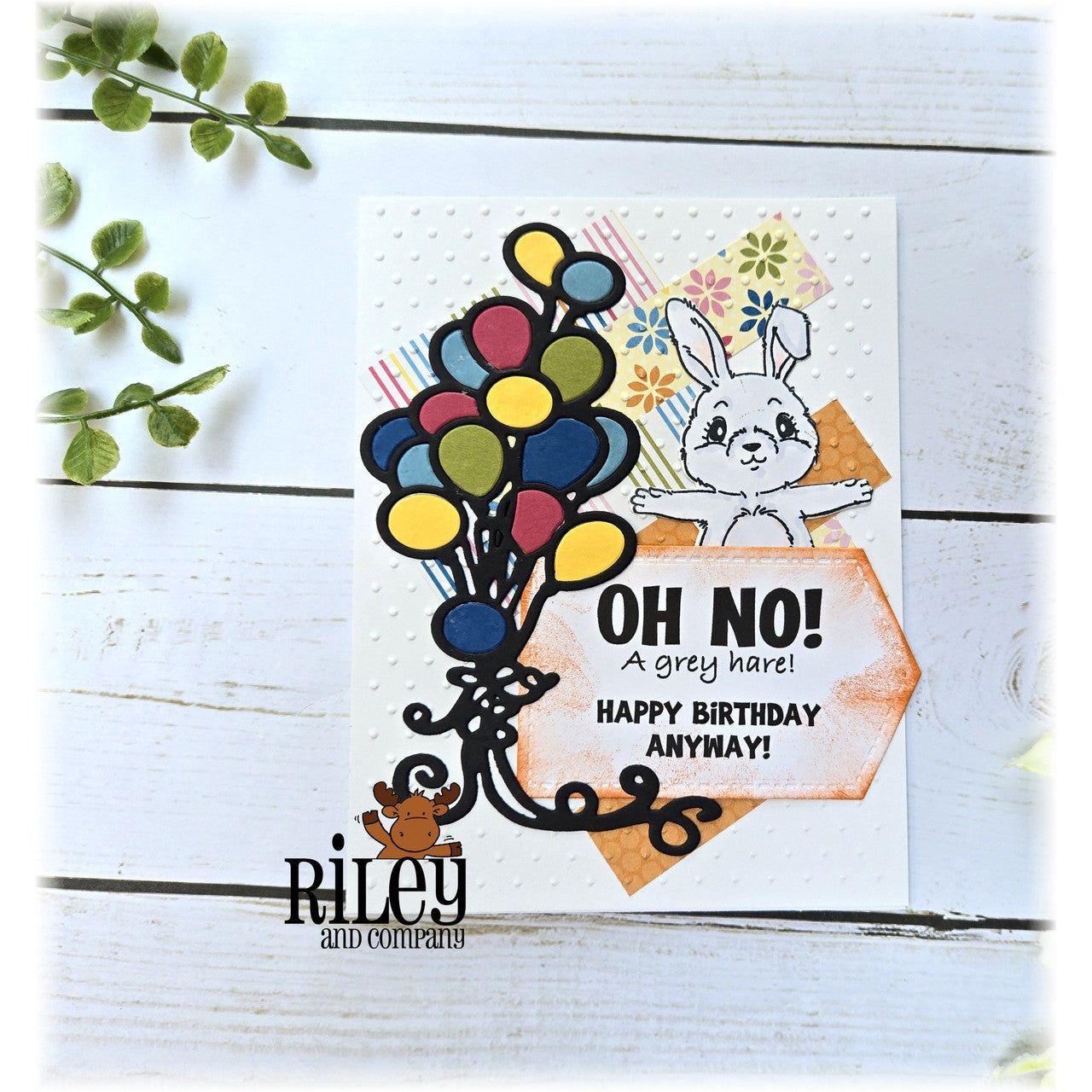 Riley And Company Cut Ups Stacked Shapes 2 Dies rd661 balloons