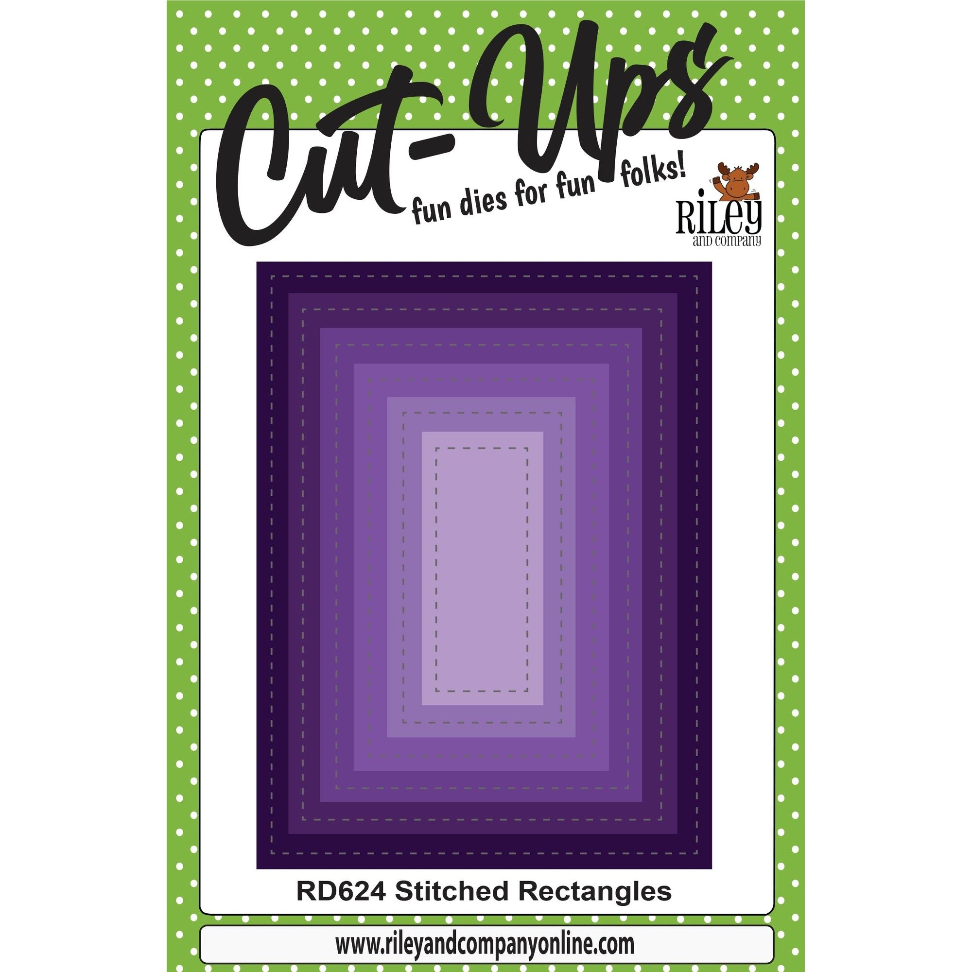 Riley And Company Cut Ups Stitched Rectangles Dies rd624