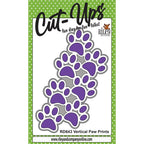 Riley And Company Cut Ups Vertical Paw Prints with Shadow Dies rd643