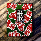 Riley And Company Cut Ups Winter Mittens Dies rd644 ho ho ho