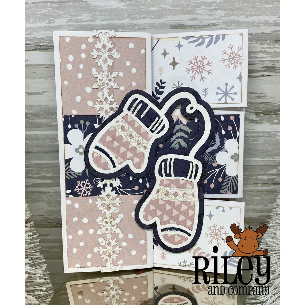 Riley And Company Cut Ups Winter Mittens Dies rd644 neutrals
