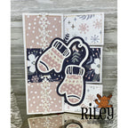 Riley And Company Cut Ups Winter Mittens Dies rd644 neutrals