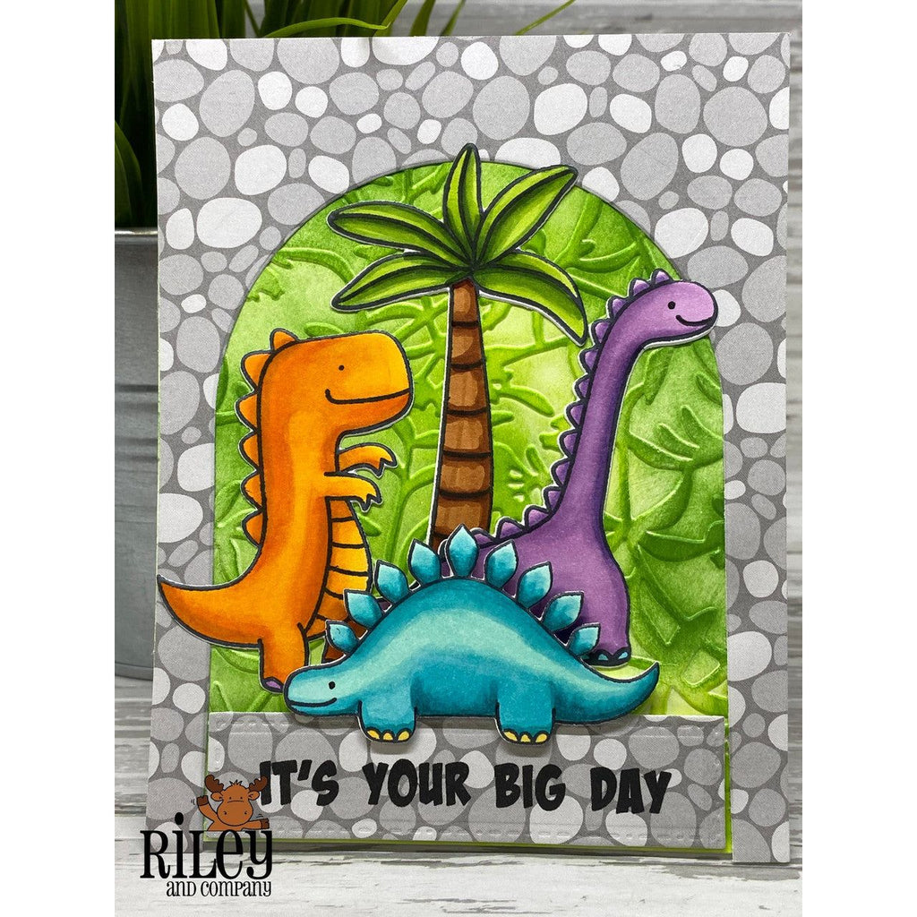 Riley And Company Dinosaur Clear Stamps am102 tree