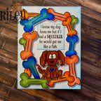 Riley And Company Dog Bone Frame Dies rd2016 bright colors