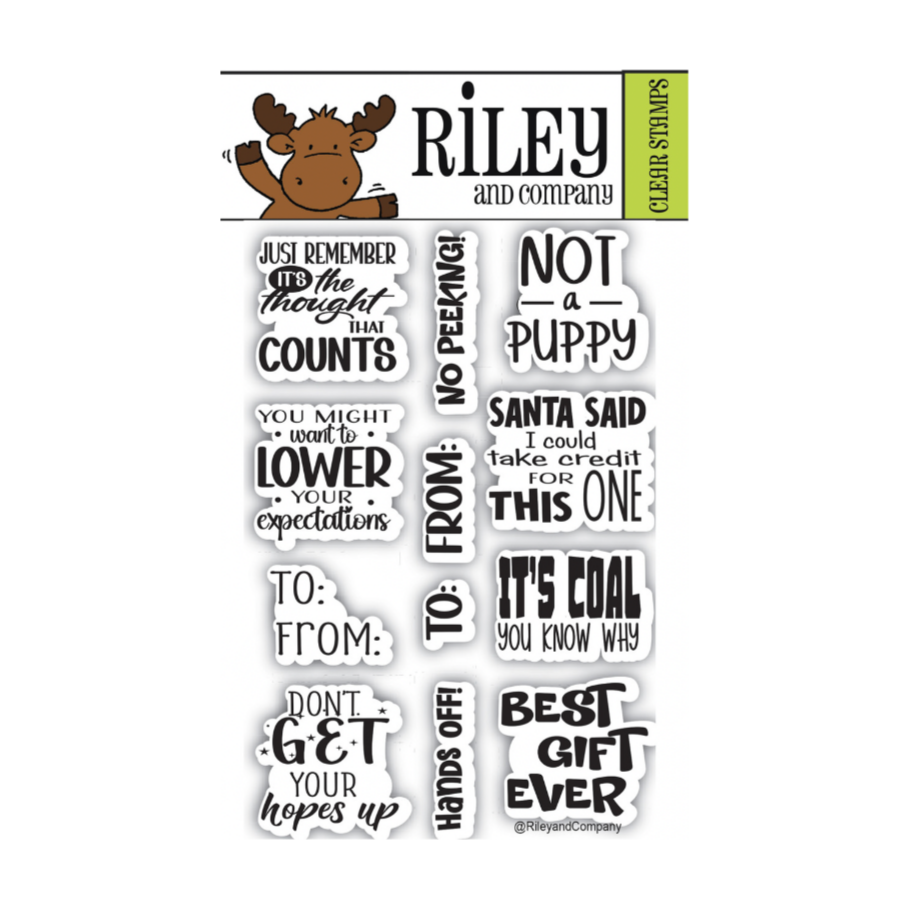 Riley And Company Fun Saying Tag Helpers 5 Clear Stamps rclr508