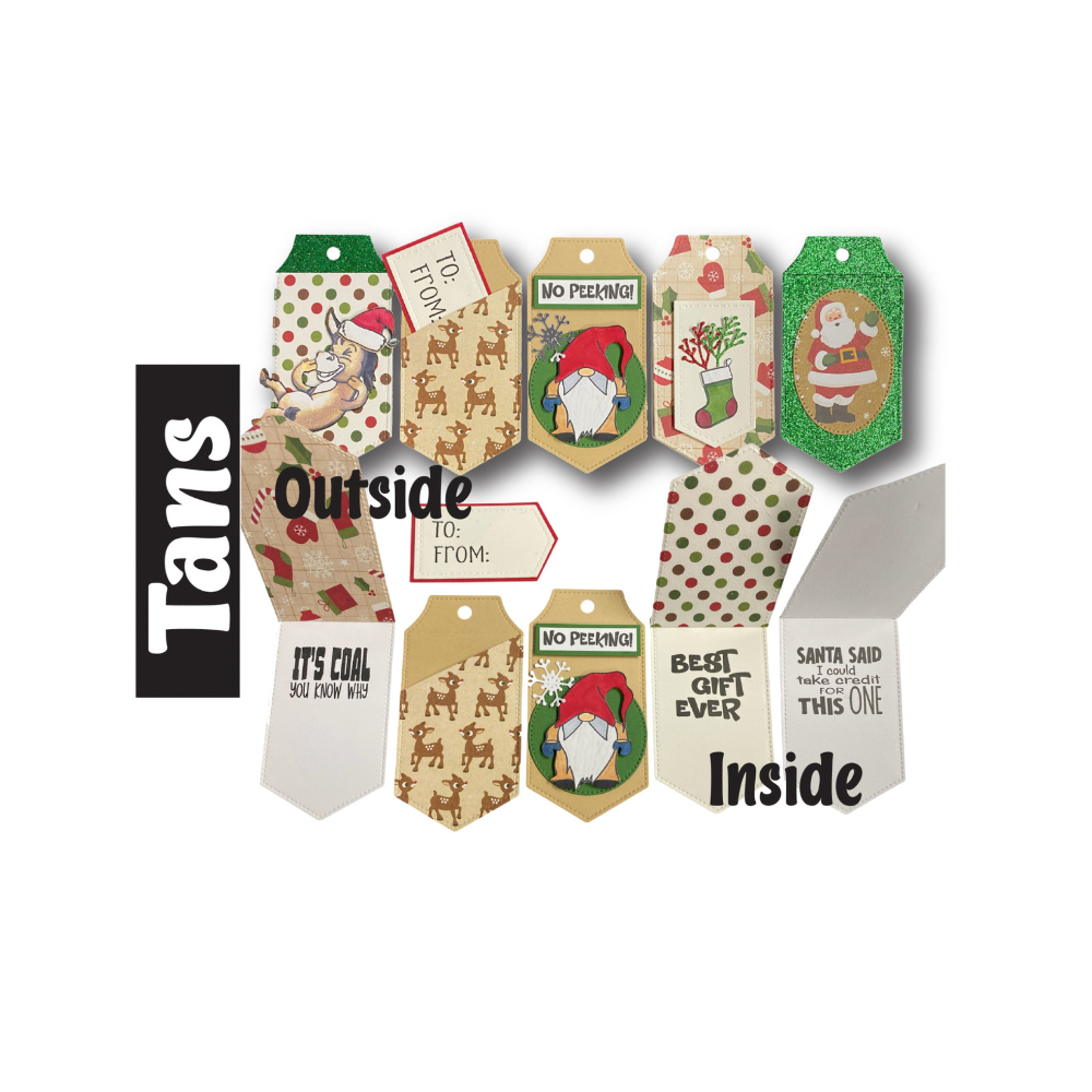 Riley And Company Fun Saying Tag Helpers 5 Clear Stamps rclr508 tans