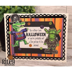 Riley And Company Funny Bones A Fun Person To Hang Around Clear Stamp rwd-1399 monster