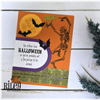 Riley And Company Funny Bones A Fun Person To Hang Around Clear Stamp rwd-1399 skeleton