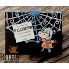 Riley And Company Funny Bones A Fun Person To Hang Around Clear Stamp rwd-1399 spider web