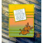 Riley And Company Funny Bones A New Career Clear Stamp rwd-1380 stripes