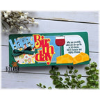 Riley And Company Funny Bones Age Gracefully Clear Stamp rwd-1343 wine