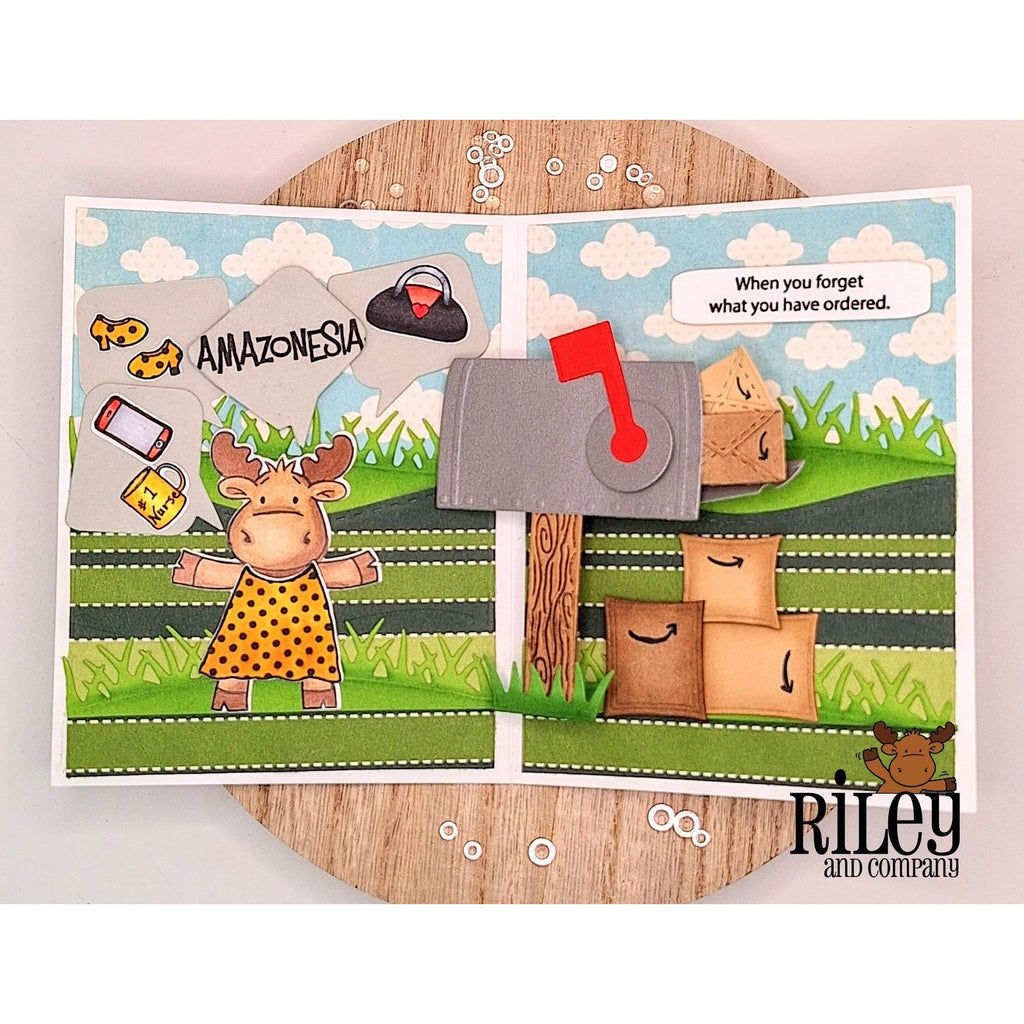 Riley And Company Funny Bones Amazonesia Clear Stamp rwd-1351 mail