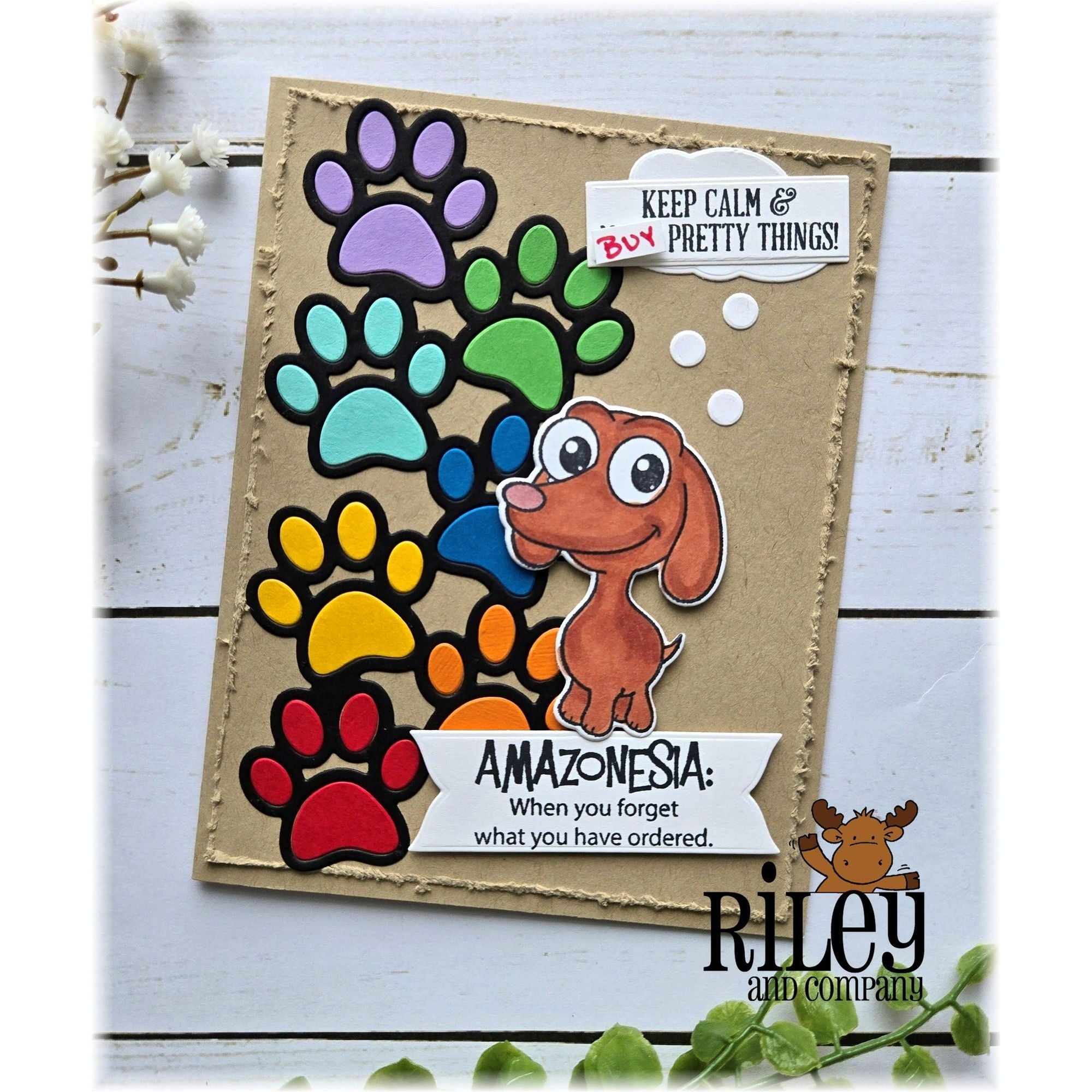 Riley And Company Funny Bones Amazonesia Clear Stamp rwd-1351 rainbow
